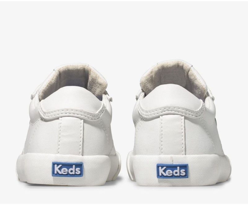 White Keds Crew Kick 75 Leather Sneakers | 3012-JISKO