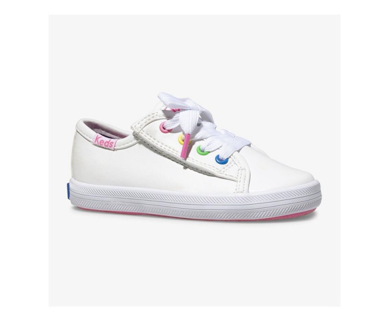 White Keds KickstartEyelets Jr. Sneakers | 3684-IVSLX