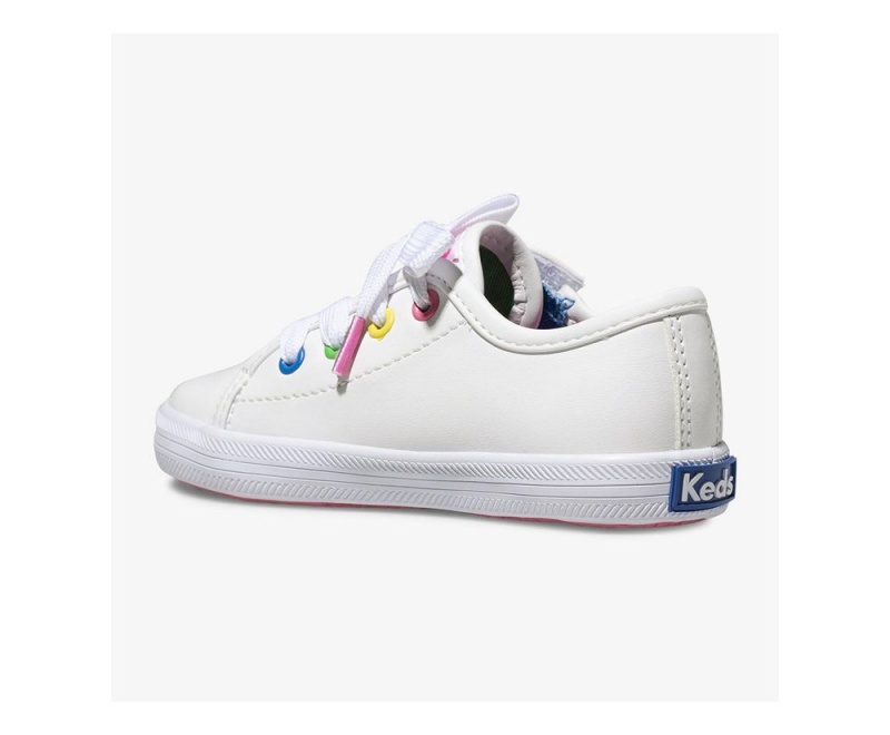 White Keds KickstartEyelets Jr. Sneakers | 3684-IVSLX