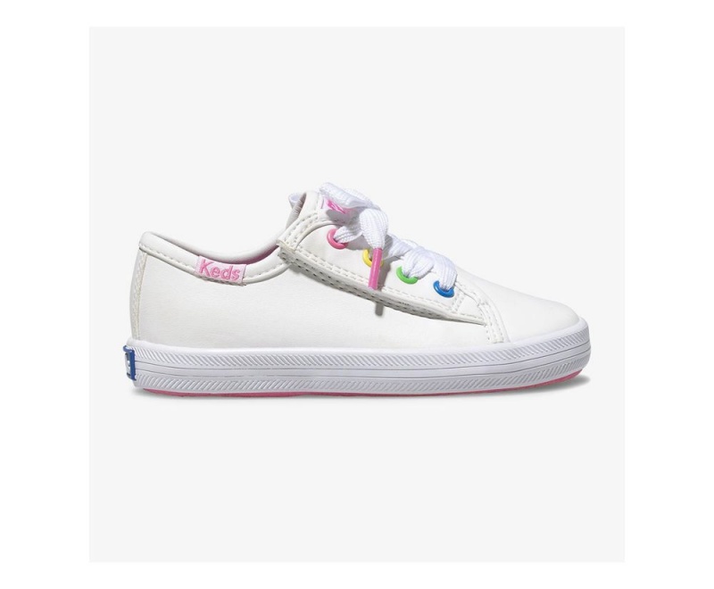 White Keds KickstartEyelets Jr. Sneakers | 3684-IVSLX