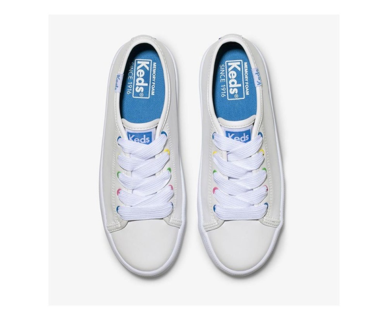 White Keds KickstartEyelets Sneakers | 3170-KUJYQ