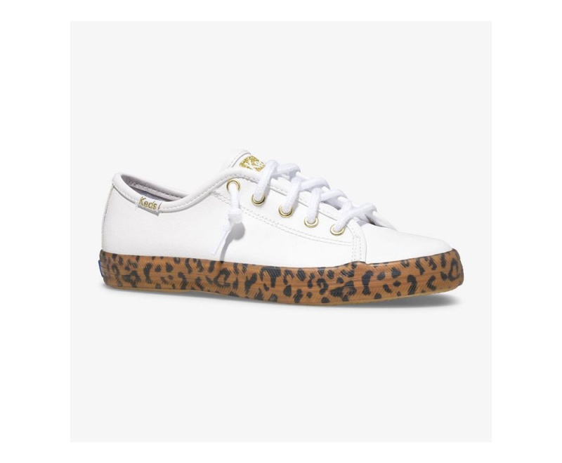 White Keds KickstartFoxing Sneakers | 2451-JUCAV