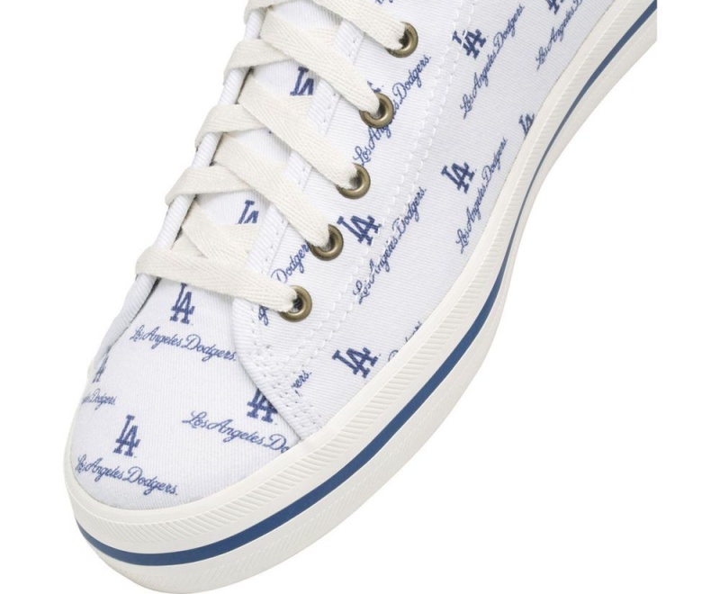 White Keds Kickstart MLB Sneakers | 1492-SMQFV