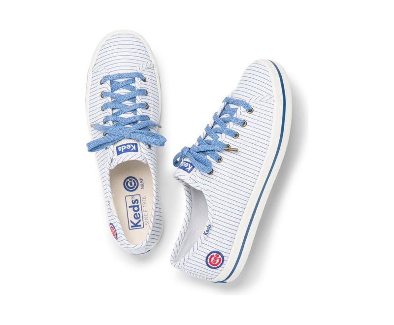 White Keds Kickstart MLB Sneakers | 1760-HIPZN