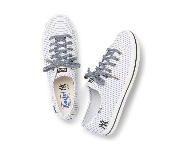 White Keds Kickstart MLB Sneakers | 2891-LQBAW