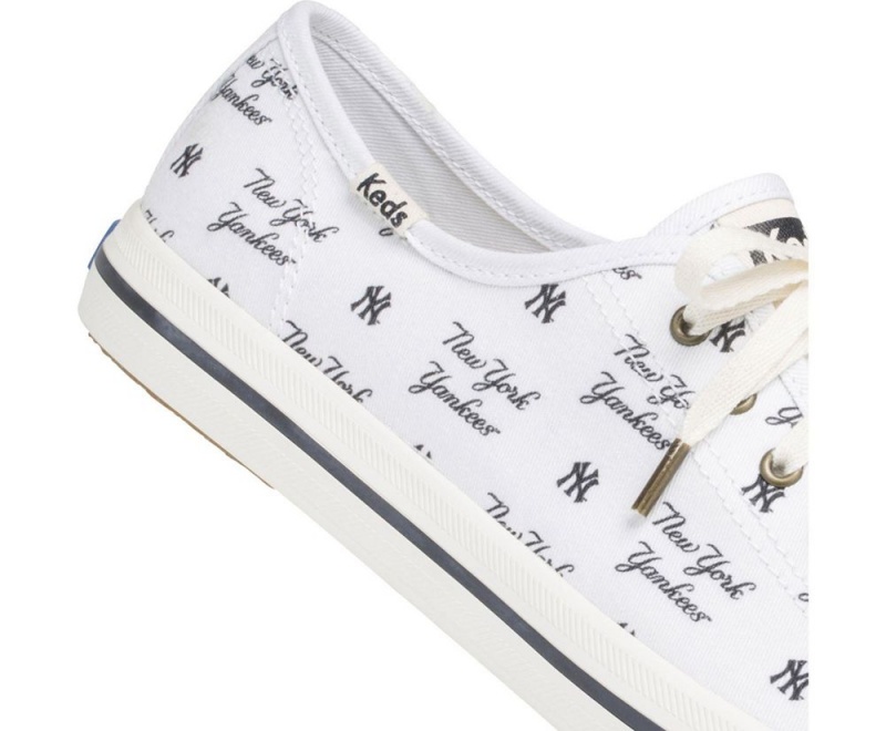 White Keds Kickstart MLB Sneakers | 5806-GIYBT