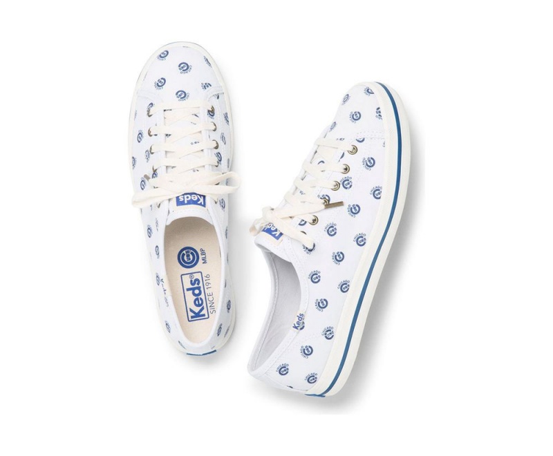 White Keds Kickstart MLB Sneakers | 8342-LYBIZ