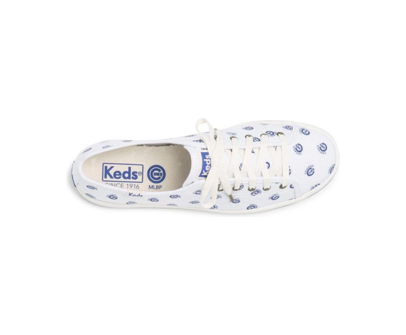 White Keds Kickstart MLB Sneakers | 8342-LYBIZ