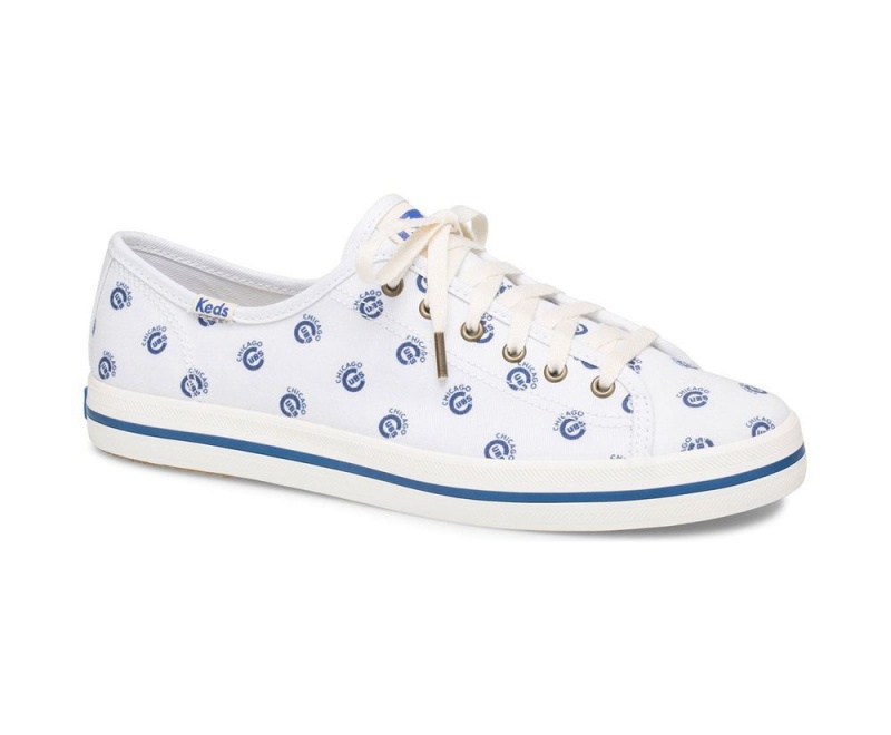 White Keds Kickstart MLB Sneakers | 8342-LYBIZ