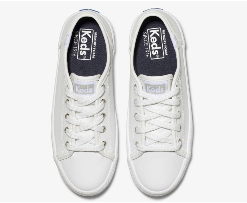 White Keds Kickstart Sneakers | 4681-ZXNUJ