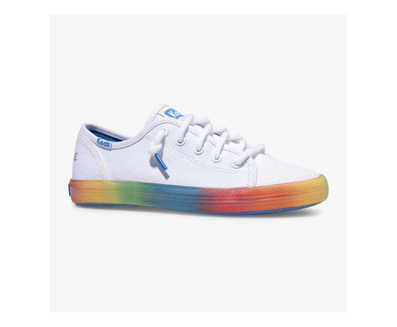 White Keds PWR GRL Kickstart Sneakers | 8947-EMOSQ