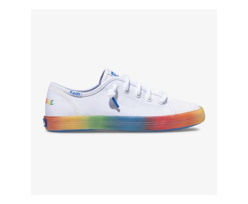 White Keds PWR GRL Kickstart Sneakers | 8947-EMOSQ