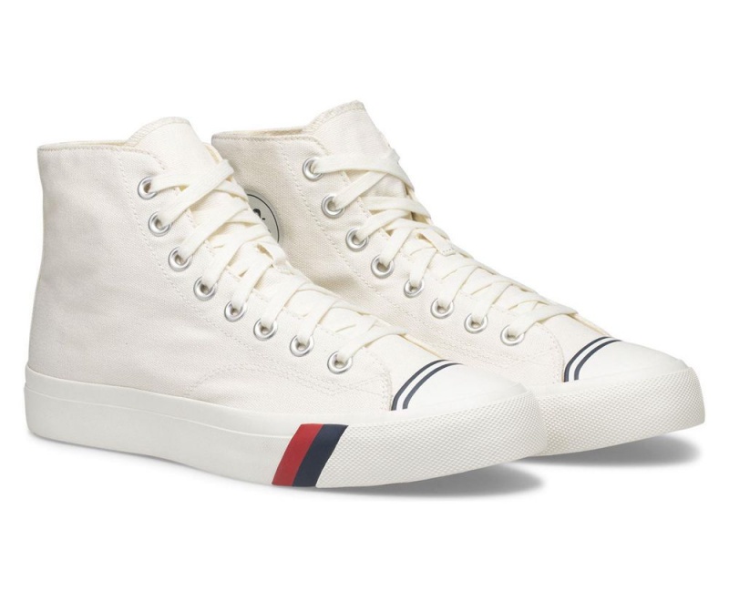 White Keds Royal Hi Sneakers | 6403-LOKQT