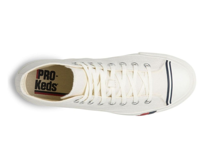 White Keds Royal Hi Sneakers | 6403-LOKQT