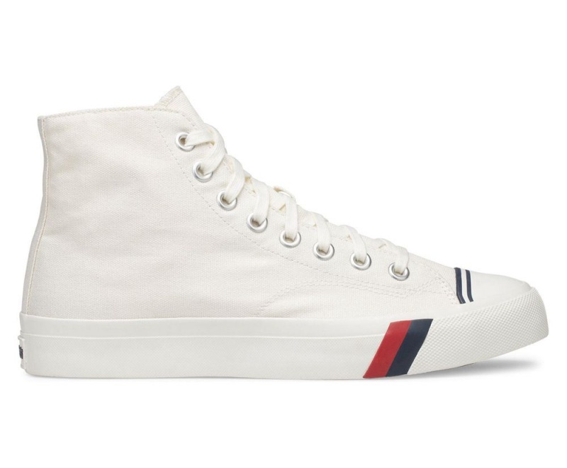 White Keds Royal Hi Sneakers | 6403-LOKQT