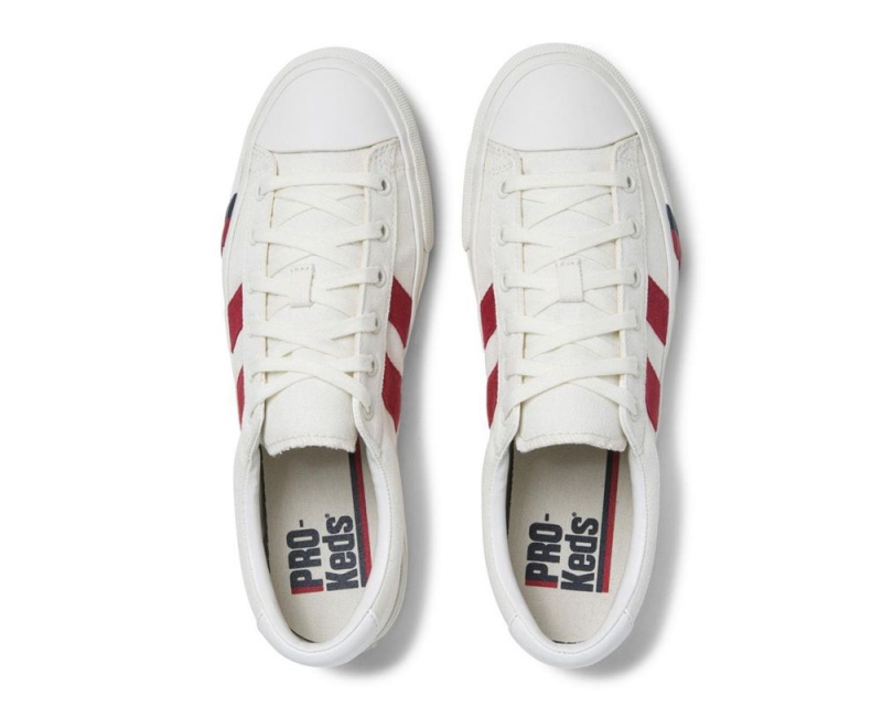 White Keds Royal Plus Canvas Sneakers | 3824-JTSCR