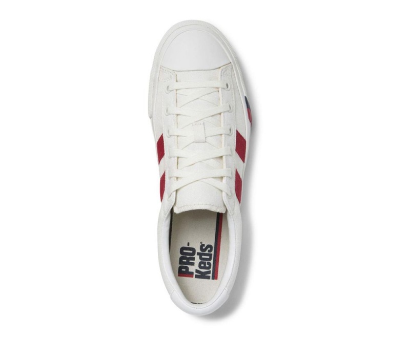 White Keds Royal Plus Canvas Sneakers | 3824-JTSCR