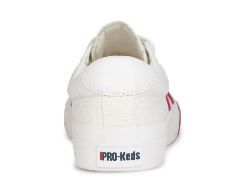 White Keds Royal Plus Canvas Sneakers | 3824-JTSCR