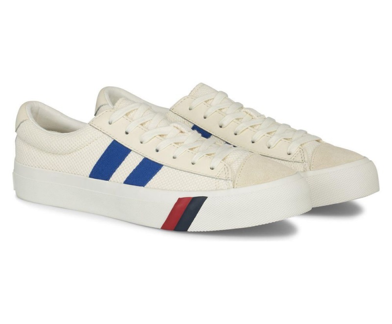 White Keds Royal Plus Retro Mesh Sneakers | 4732-FWSHU