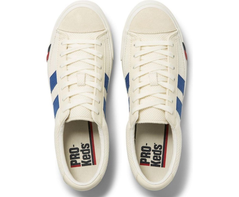 White Keds Royal Plus Retro Mesh Sneakers | 4732-FWSHU