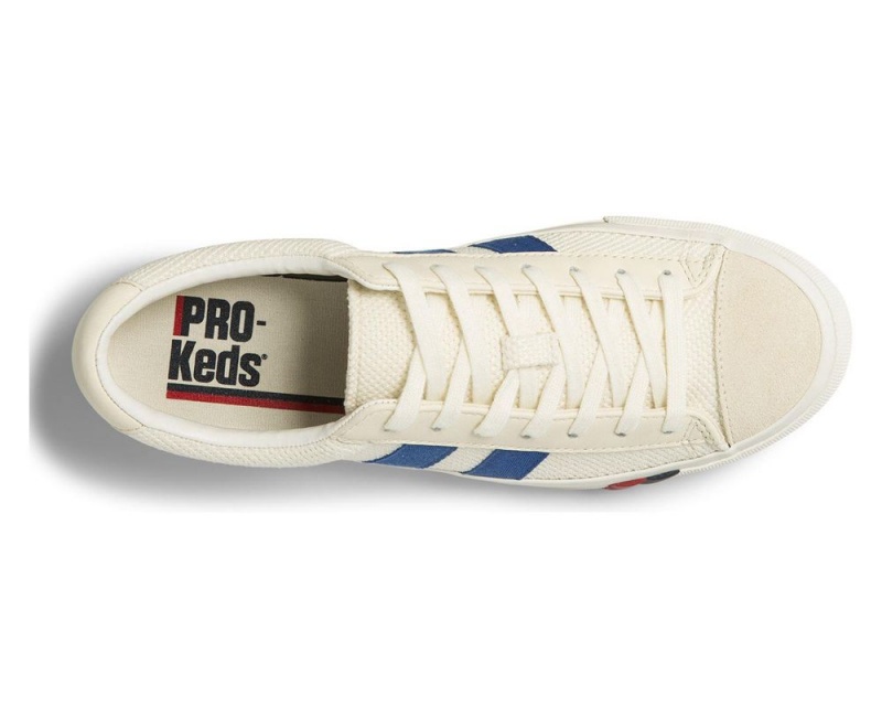 White Keds Royal Plus Retro Mesh Sneakers | 4732-FWSHU