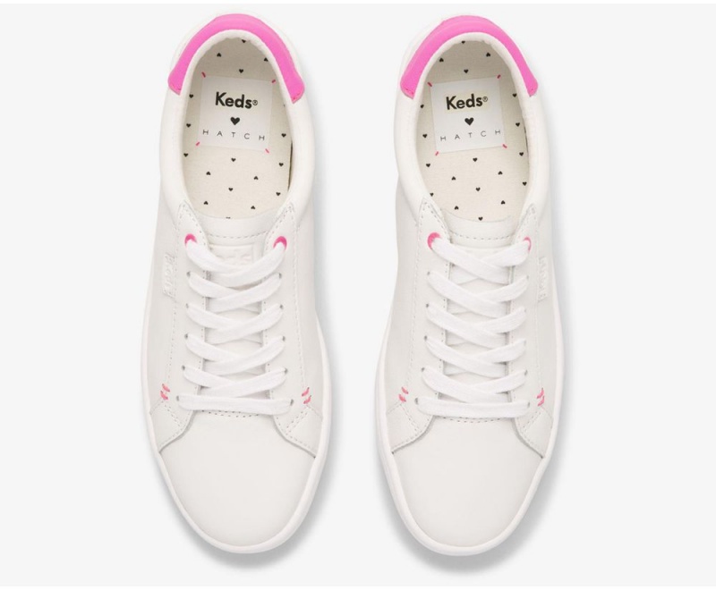 White Keds x Hatch Ace Sneakers | 4073-INRJS