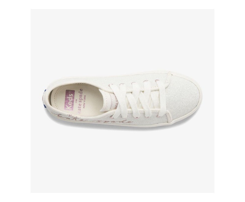 White Keds x KSNY Kickstart Glitter Sneakers | 3847-TKRUN