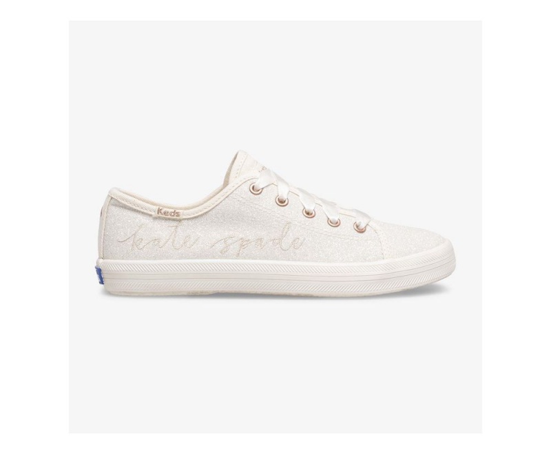 White Keds x KSNY Kickstart Glitter Sneakers | 3847-TKRUN