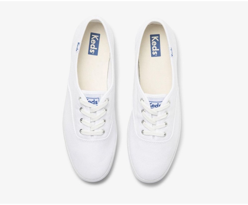 White Keds x Organic Cotton Champion Sneakers | 5674-OEBCM