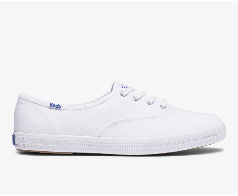 White Keds x Organic Cotton Champion Sneakers | 5674-OEBCM