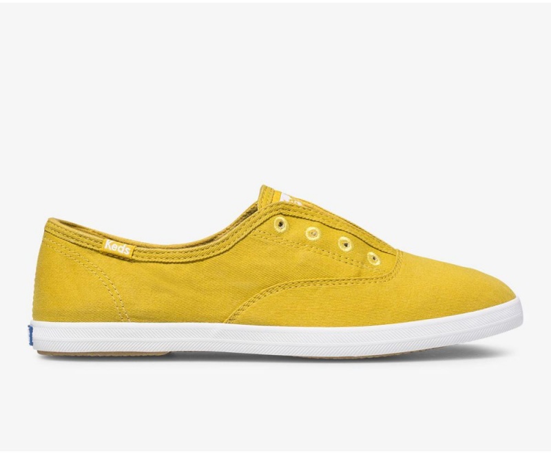 Yellow Keds Chillax Seasonal Washable Slip On | 4193-MCSQA